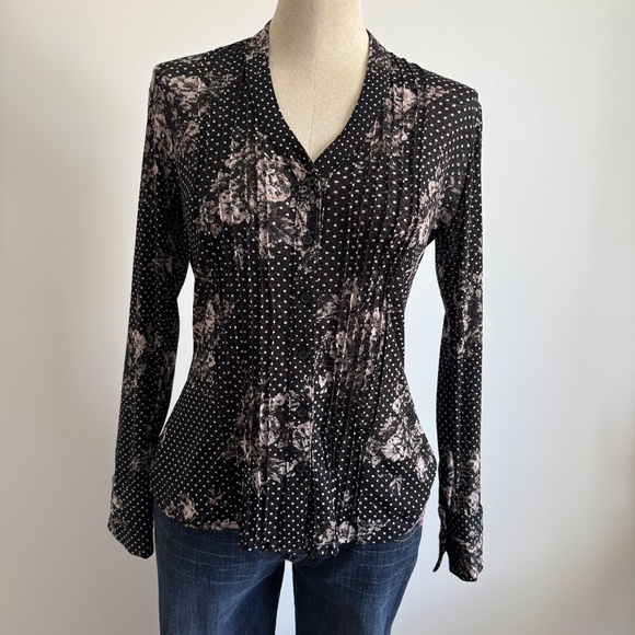 San Francisco - Blanc and White Floral Long Sleeve Shirt - Picture 3 of 9